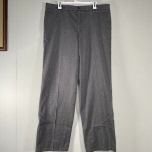Dockers STRAIGHT FIT Chino Pants Men's 38 x 34 Mid Rise Gray Stripes Casual